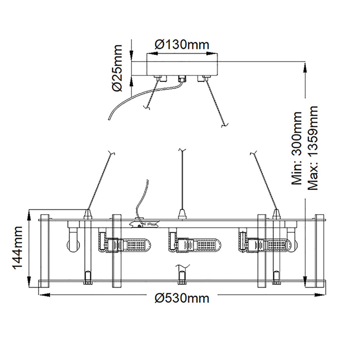 Kichler Crystal Skye 8-Light Chandelier 53cm